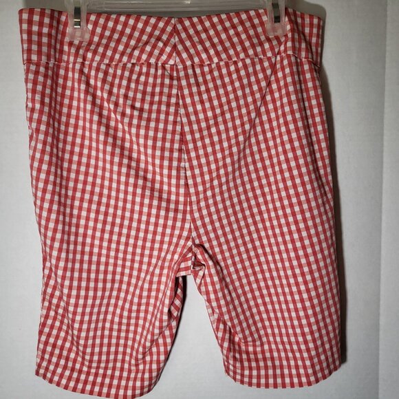 Rafaella Comfort Stretch Pull On Bermuda Shorts Size 16 Dubarry Red - Picture 4 of 7